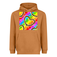 Meerkat Pride lgbtq leopard heart balloons pattern Heavyweight Hoodie - BundleAndBundleShop
