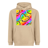 Mushroom Pride lgbtq leopard heart balloons pattern Heavyweight Hoodie - BundleAndBundleShop