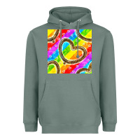 Sage Pride lgbtq leopard heart balloons pattern Heavyweight Hoodie - BundleAndBundleShop