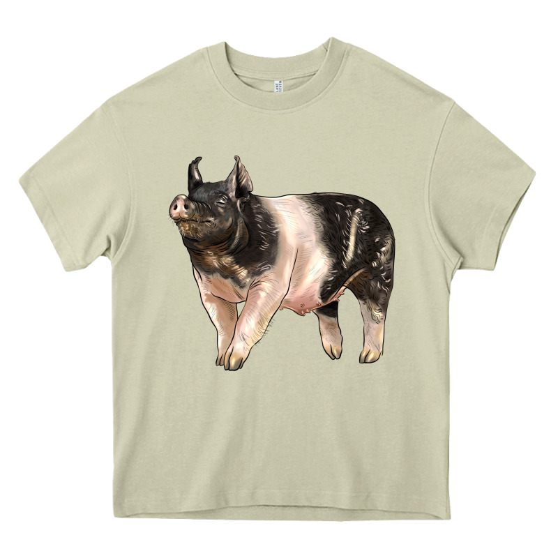 Hampshire Pig Heavy Core Tee by LillyAllenDesigns | Teevron