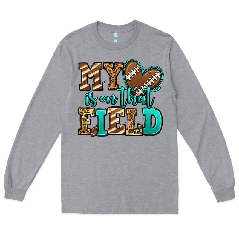 My Heart Is On That Field American Football Long Sleeve Tee by Jasminsmagicworld | Teevron