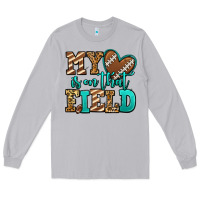 Moon Dust my heart is on that field american football Long Sleeve Tee - Jasminsmagicworld