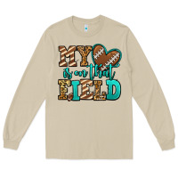 Mushroom my heart is on that field american football Long Sleeve Tee - Jasminsmagicworld