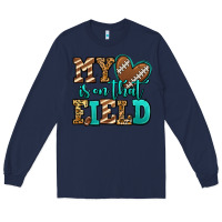 Navy my heart is on that field american football Long Sleeve Tee - Jasminsmagicworld