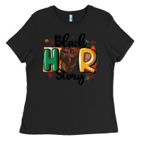 Black black story Ladies Tee - MaliasSmallBusiness