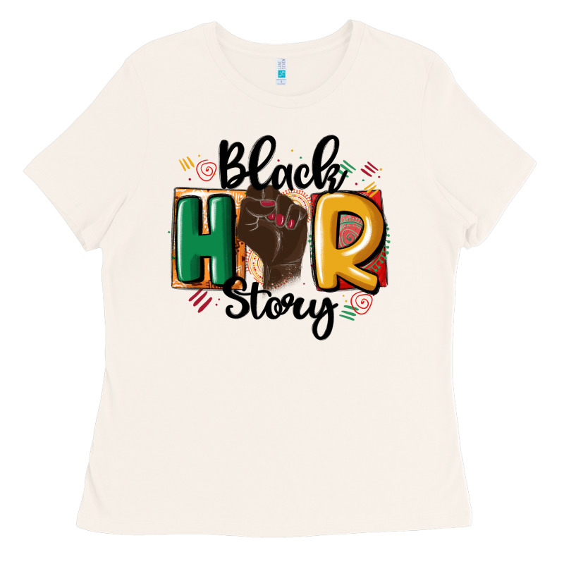 Black Story Ladies Tee by MaliasSmallBusiness | Teevron