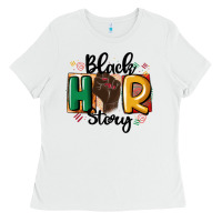 White black story Ladies Tee - MaliasSmallBusiness