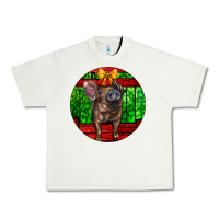 Pistachio christmas pig Urban Heavy Tee - LillyAllenDesigns