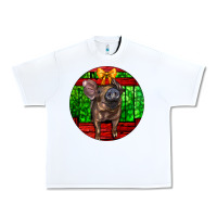 White christmas pig Urban Heavy Tee - LillyAllenDesigns