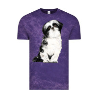 Cloud Purple shih tzu dog Vintage Tee - LillyAllenDesigns