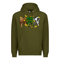 Army Green St. Patrick's Day Dental Premium Hoodie - OliviaCreatesArt