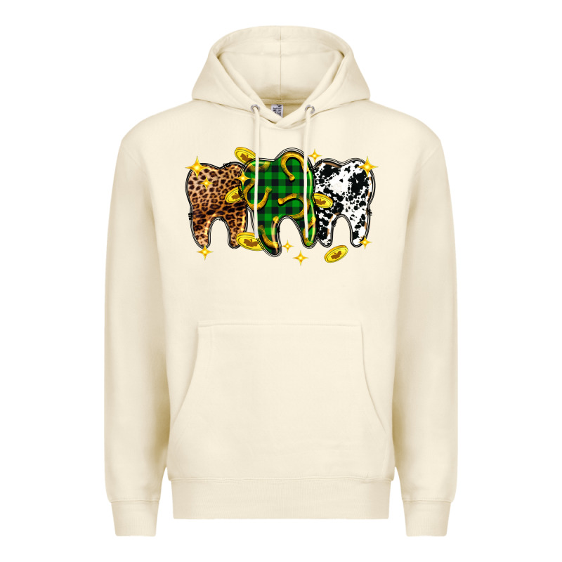 St. Patrick's Day Dental Premium Hoodie by OliviaCreatesArt | Teevron