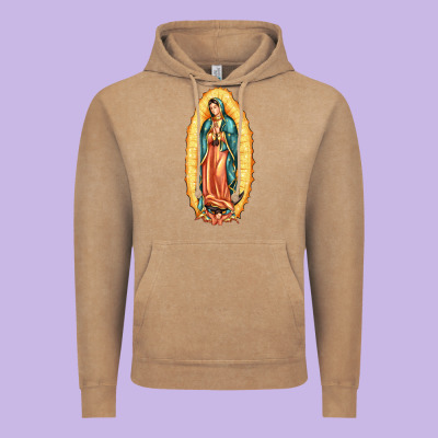 Our Lady Of Guadalupe Vintage Hoodie Designed By Lillyallendesigns