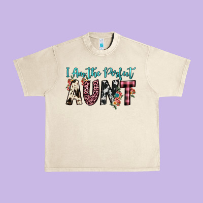 I Am Perfect Aunt Urban Heavy Tee Designed By Jahusdesignshop