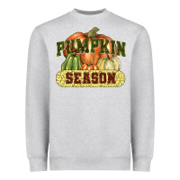 Heather Grey Pumpkin season Heavyweight Sweatshirt - NancyCooperArtShop