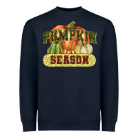 Navy Pumpkin season Heavyweight Sweatshirt - NancyCooperArtShop