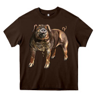 Chocolate Brown Duroc Pig Heavy Core Tee - LillyAllenDesigns