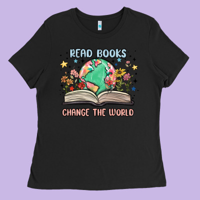 Book Lover Ladies Tee Designed By Maliassmallbusiness