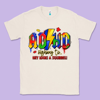 Adhd Awareness Classic Tee Designed By Lillyallendesigns