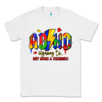 White adhd awareness Classic Tee - LillyAllenDesigns