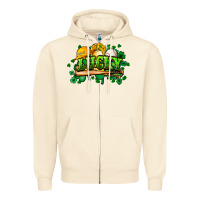 Sandshell St. Patrick's Day Baseball Zipper Hoodie - HowdyJamesFarm