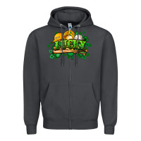 Smoke St. Patrick's Day Baseball Zipper Hoodie - HowdyJamesFarm