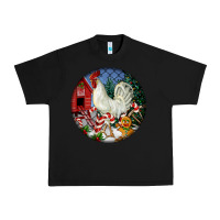 Black leghorn rooster christmas ornament Urban Heavy Tee - LillyAllenDesigns