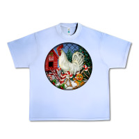 Grape Ice leghorn rooster christmas ornament Urban Heavy Tee - LillyAllenDesigns