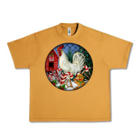 Peanut Butter leghorn rooster christmas ornament Urban Heavy Tee - LillyAllenDesigns