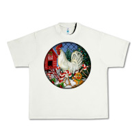 Pistachio leghorn rooster christmas ornament Urban Heavy Tee - LillyAllenDesigns