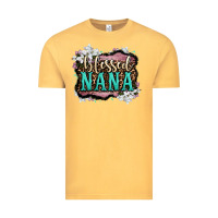 Vintage Mustard blessed nana Vintage Tee - LillyAllenDesigns