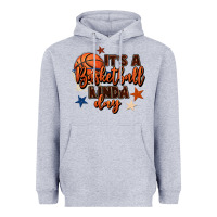 Heather Grey it's a basketball kinda day Heavyweight Hoodie - FaDigitalArtStudio