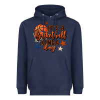Navy it's a basketball kinda day Heavyweight Hoodie - FaDigitalArtStudio
