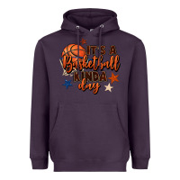 Plum it's a basketball kinda day Heavyweight Hoodie - FaDigitalArtStudio