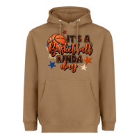Toasted Coconut it's a basketball kinda day Heavyweight Hoodie - FaDigitalArtStudio