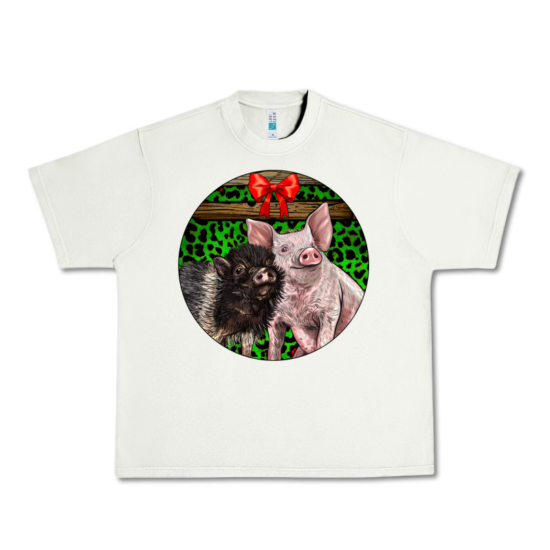Christmas Pig Urban Heavy Tee by LillyAllenDesigns | Teevron
