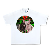 White christmas pig Urban Heavy Tee - LillyAllenDesigns