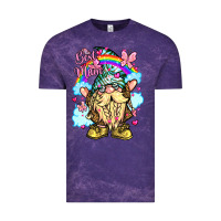 Cloud Purple best mom gnome rainbow clouds butterfly glitter Vintage Tee - LillyAllenDesigns