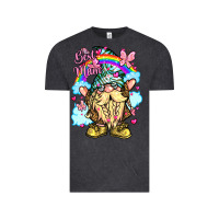 Vintage Black best mom gnome rainbow clouds butterfly glitter Vintage Tee - LillyAllenDesigns