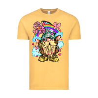 Vintage Mustard best mom gnome rainbow clouds butterfly glitter Vintage Tee - LillyAllenDesigns
