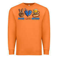Carrot Peace Love Hotdog Premium Sweatshirt - BundleAndBundleShop