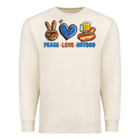 Sandshell Peace Love Hotdog Premium Sweatshirt - BundleAndBundleShop