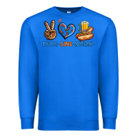 True Royal Peace Love Hotdog Premium Sweatshirt - BundleAndBundleShop