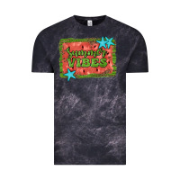 Cloud Black summer vibes watermelon Vintage Tee - JahusDesignShop
