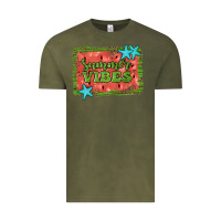 Vintage Olive summer vibes watermelon Vintage Tee - JahusDesignShop