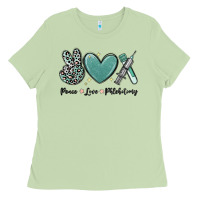 Matcha peace love phlebotomy Ladies Tee - MaliasSmallBusiness