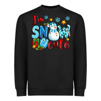 Black i'm snow cute Heavyweight Sweatshirt - texasbilliewilder