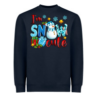 Navy i'm snow cute Heavyweight Sweatshirt - texasbilliewilder