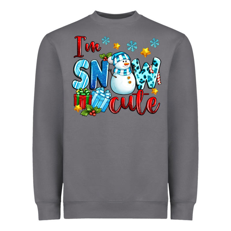 I'm Snow Cute Heavyweight Sweatshirt by texasbilliewilder | Teevron