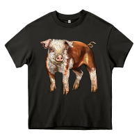 Asphalt Baby Hereford Pig Heavy Core Tee - LillyAllenDesigns